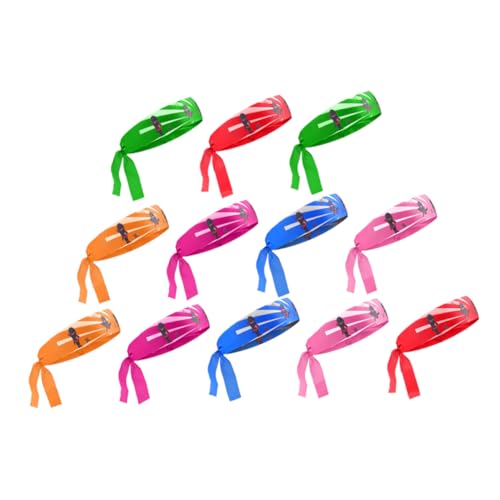 NIYANGLE 12 Stück Ninja Stirnbänder für Teiliges Farben Wiederverwendbar für Karate und Kostümpartys Vielseitig und Stylisch für Sport und Events von NIYANGLE