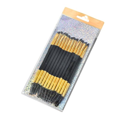 NIYANGLE 12 Stück Teiliges Double Ended Mascara Pinselset mit Augenbrauenpinsel und Spiral Wimpernroller für Präzise Augenbrauenformung und Make Up für Professionellen Einsatz von NIYANGLE