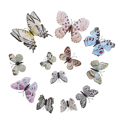 NIYANGLE 12 Stück Teiliges Schmetterling Haarklammern für Damen Stilvolle Komfortable Haaraccessoires für Fotos Reisen und Besondere Anlässe von NIYANGLE