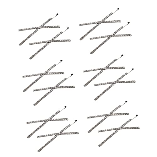 NIYANGLE 12 Stück Teiliges Strass Haarspangen für Mädchen Dekorative Haarnadeln für Familie Dating und Makeup Rutschfeste und Langlebige Haarclips für Haartypen von NIYANGLE