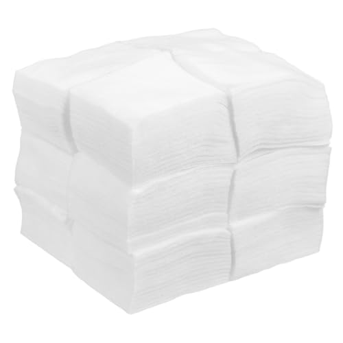 NIYANGLE 1200stücke Vliesstoff Reinigungspflaster Einweg-gesichtstücher Make-up-entferner-pads Weiß Sanft Zur Haut Hohe Saugfähigkeit Vielseitig Einsetzbar Für Gesicht Lippen Augen Nägel von NIYANGLE