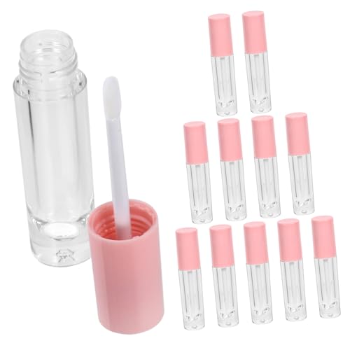 NIYANGLE 12stücke Leere Lip Gloss Flaschen Tragbare Lippenstift Röhrchen Transparente Kunststoffbehälter Für Lippenpflege Für Reisen Und Kosmetik von NIYANGLE