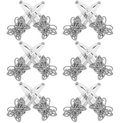 NIYANGLE 12stücke Schmetterling Haarclips Mit Strasssteinen Haarspangen Für Damen Aus Metall Snap Haar Clips Haarschmuck Für Mädchen Und Teenager Für Partys Und Urlaub von NIYANGLE