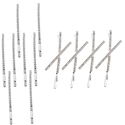 NIYANGLE 12stücke Haarspangen Aus Metall Mit Strasssteinen Für Frauen Kleine Haarspangen Als Haarschmuck Für Verschiedene Anlässe von NIYANGLE