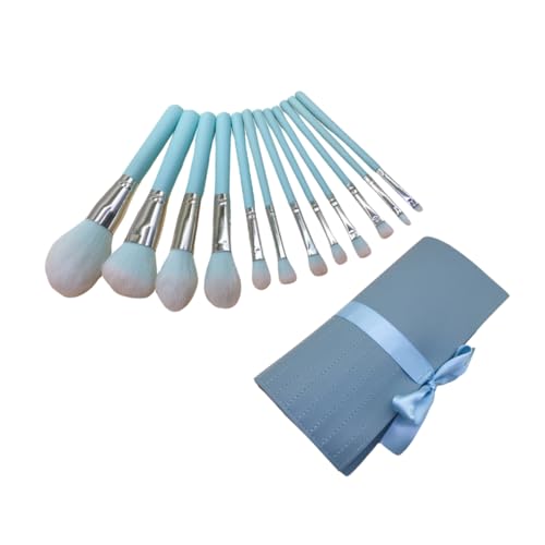 NIYANGLE 12stücke Teiliges Professionelles Make-up-pinsel-set Mit Aufbewahrungstasche Premium-make-up-zubehör Für Lidschatten Und Grundierung von NIYANGLE