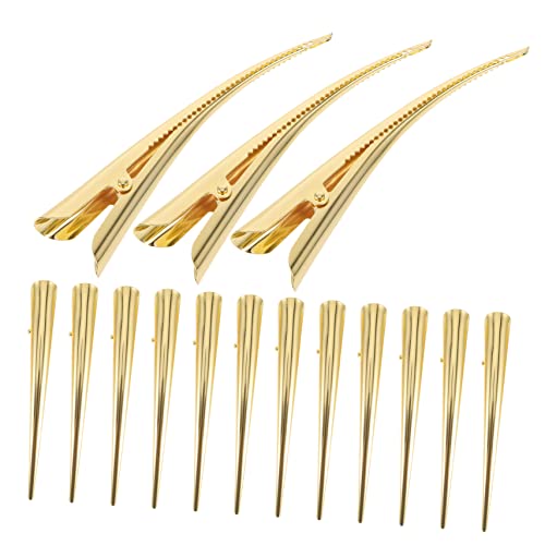 NIYANGLE 15stücke Krokodilklemmen Aus Metall Für Haare Große Haarspangen Mit Schnabel Flache Haarspangen Für Damen Teenager Mädchen Clips von NIYANGLE