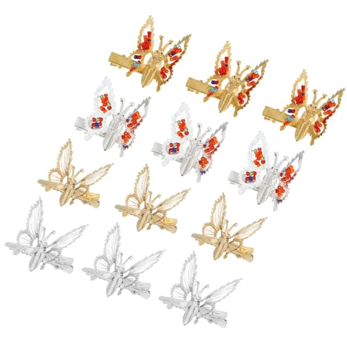 NIYANGLE 15stücke Schmetterlinge Haarspangen Metall Für Frauen Mit Vibrierenden Flügeln Schmetterling Haarnadeln Schmetterling Haarklammer Für Mädchen Und Erwachsene von NIYANGLE
