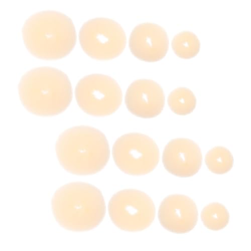 NIYANGLE 16 Stück Teiliges Donut Hair Bun Maker Set in Beige Vielseitige Haarknotenformer für Mädchen Kleinkinder und Frauen Leichtes Kompaktes Haarstyling-tool für Voluminöse Duttfrisuren von NIYANGLE