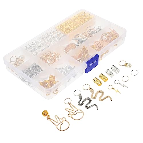 NIYANGLE 173stücke Teiliges Dreadlocks Haarschmuck Verstellbare Haarringe Und Accessoires Für Zöpfe Für Hochzeiten Partys Und Alltag Vielseitig Einsetzbar Für Und Mädchen von NIYANGLE