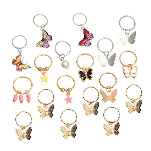 NIYANGLE 18 Stück Schmetterling Haarschmuck Zöpfe Zubehör Haarschmuck für Dreadlocks Hautfreundliche Clips Bunte Diy Anhänger für Frisuren NIYANGLE 18 Stück Schmetterling Haarschmuck Zöpfe Zubehör Haarschmuck für Dreadlocks Hautfreundliche Clips Bunte Diy Anhänger für Frisuren von NIYANGLE
