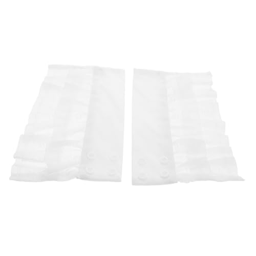 NIYANGLE 1Paar Abnehmbare Gefälschte Manschetten für Damen Rüschenärmel Weichem Vielseitig Kombinierbar für Modebewusste Frauen Einfach Anzubringen von NIYANGLE