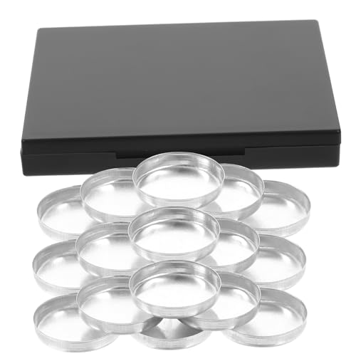 NIYANGLE 1Satz DIY Lidschatten Box Mit Runden Fächern Und Paletten Leerer Kosmetikspender Für Blush Und Highlighter Tragbar Wiederverwendbar Für Reisen Und Mädelsabende NIYANGLE 1Satz DIY Lidschatten Box Mit Runden Fächern Und Paletten Leerer Kosmetikspender Für Blush Und Highlighter Tragbar Wiederverwendbar Für Reisen Und Mädelsabende von NIYANGLE