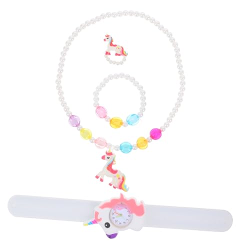 NIYANGLE 1Satz Schmuckset für Slap Uhr Halskette Armband für Kreative Digitale Uhr mit Perlengeschmücktem Design NIYANGLE 1Satz Schmuckset für Slap Uhr Halskette Armband für Kreative Digitale Uhr mit Perlengeschmücktem Design von NIYANGLE