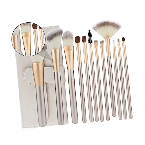 NIYANGLE 1Satz Teiliges Pinselset für Gesicht Synthetische Borsten Reisweiß Professionelle Makeup Tools für Lidschatten Augenbrauen und Konturierung für Salon von NIYANGLE
