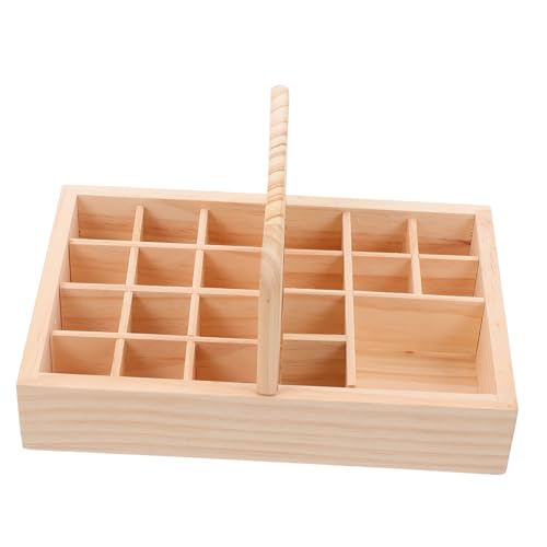 NIYANGLE Holzbox Für Ätherische Ölflaschen Flaschenhalter Organizer Aufbewahrungsbox Für Ätherische Öle Holz von NIYANGLE