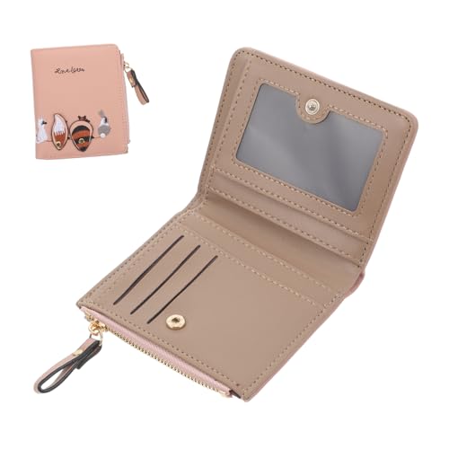 NIYANGLE 1Stück Faltbare Geldbörse für Damen Stilvolle Tierdesign Geldbörse Hochwertigem mit Großer Kapazität Multifunktionale Münztasche für Reisen Einkäufe Kompakt von NIYANGLE