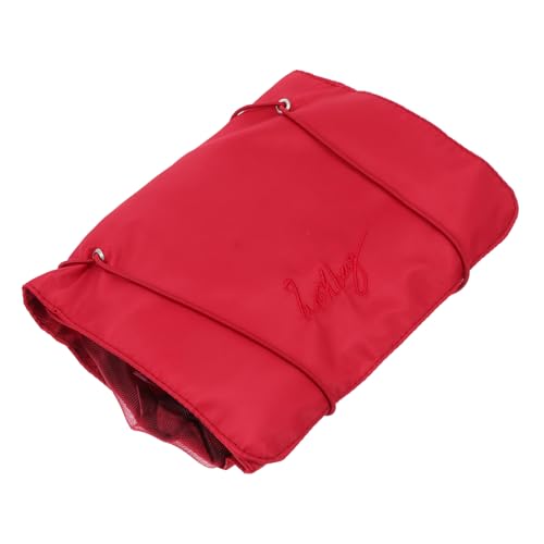 NIYANGLE Faltbare Kulturtasche Für Damen Wasserdichter Hängender Kosmetikorganizer in Rot Für Reisen Gym Und Outdoor-aktivitäten Make-up Beutel Mit Hochwertiger Verarbeitung von NIYANGLE