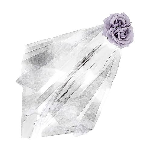 NIYANGLE 1stück Halloween Flower Veil Haarspange Elegantes Kostüm-accessoire Für Karneval Und Halloween Für Rollenspiele Und Party-outfits Leicht Und Langlebig von NIYANGLE