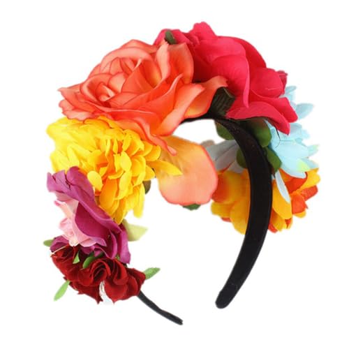 NIYANGLE 1stück Blumen Stirnband Hawaii-stil Langlebige Haarschmuck Für Festivals Und Partys Als Fotorequisiten Für Strandurlaub Karneval Weihnachten Und Mehr von NIYANGLE