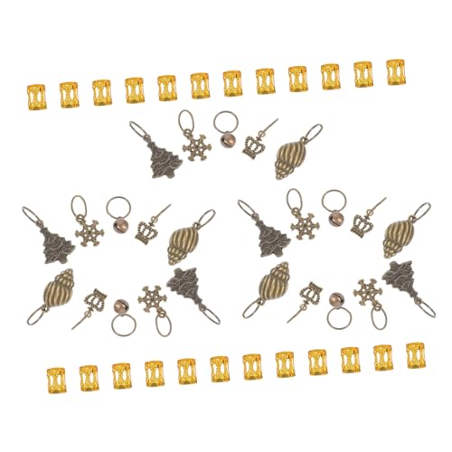 NIYANGLE 1satz Dreadlock Schmuckset Teiliges Mit Haarschmuck Für Zöpfe Verstellbare Dreadlock Ringe Aus Hochwertigem Einfach Zu Verwenden Für Kreative Frisuren Und -braids von NIYANGLE