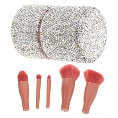 NIYANGLE 1satz Reise-make-up-pinselset Mit Organizer Kosmetikpinsel-set Für Foundation Blush Lidschatten Praktische Tragbare Lösung Mit Kristallhalter Für Frauen Für Zuhause Und von NIYANGLE