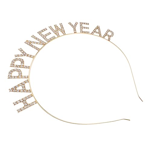 NIYANGLE 1stück Happy Year Haarband Glitzerndes Party-haaraccessoire Für Erwachsene Und Kreatives Headdress Für Festliche Anlässe Zur Dekoration Für Unvergessliche Feiern von NIYANGLE