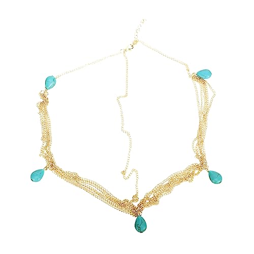 NIYANGLE Stirnband Im Barockstil Aus Legierung Damen Haarband Mit Quasten Kopfschmuck Für Frisuren Einfach Zu Tragen Geeignet Für Partys Und Festivals Sichere Haarspange Für Die Frisur von NIYANGLE