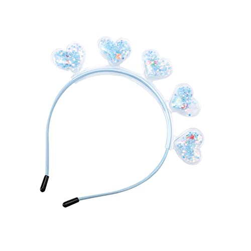 NIYANGLE 1stück Quicksand Haarband Für Mädchen Kreative Herz-design Stirnband Für Partys Festivals Cosplay Und Fotoshootings Farblos Und Leicht von NIYANGLE