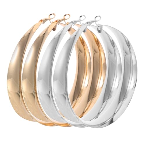 NIYANGLE 2 Paare Große Creolen Ohrringe Metall Kreis Ohrschmuck Geometrisch Hohle Statement ohrringe Leicht Für Damen Partys Hochzeit Alltag NIYANGLE 2 Paare Große Creolen Ohrringe Metall Kreis Ohrschmuck Geometrisch Hohle Statement ohrringe Leicht Für Damen Partys Hochzeit Alltag von NIYANGLE