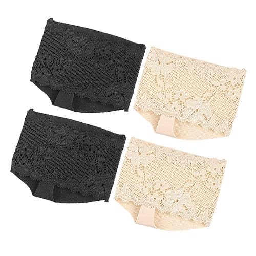 NIYANGLE 2 Paare Offene Fischmundsocken Gel-Zehenschutz kleiner Zehenschutz Socken ohne Zehen Zehenlose Pilates-Socken Sandalen-Stützsocke Zehentrennsocken Damen Spitze NIYANGLE 2 Paare Offene Fischmundsocken Gel-Zehenschutz kleiner Zehenschutz Socken ohne Zehen Zehenlose Pilates-Socken Sandalen-Stützsocke Zehentrennsocken Damen Spitze von NIYANGLE