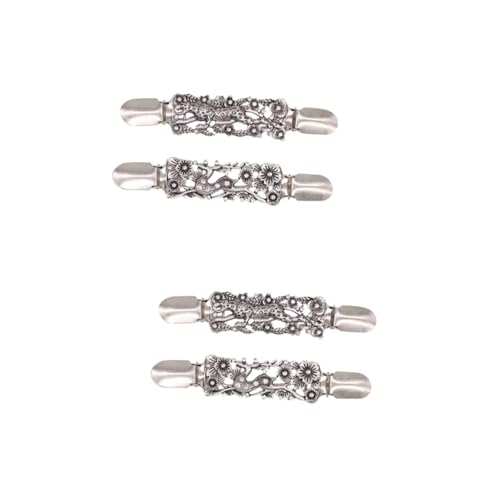 NIYANGLE 2 Sätze Sicherheitsnadel Tiermotive Haar Spangen Schmuckverschluss Haarklips Schalklammern Frauen Brosche Broschenclips Für Strickjackenkragen Zinklegierung Silver 2 Stücke * 2 von NIYANGLE