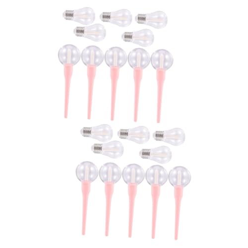 NIYANGLE 2 Sätze Teiliges Leere Lip Gloss Röhrchen DIY Kosmetikbehälter Für Lippenpflege Mit Lutscher Und Glühbirchen Design Für Lippenöl Lip Balm Und Mehr 10 Stück * 2 von NIYANGLE