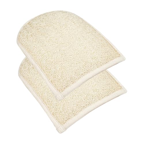 NIYANGLE 2 Stck. Luffa-badetuch Waschen Duschhandschuhe Handschuhe Reinigen Peelinghandschuhe Luffa-bad-peeling-handschuhe Erwachsene Duschschrubber Schrubben Peeling-duschbürsten Baumwolle von NIYANGLE