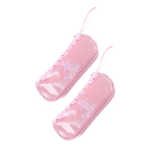 NIYANGLE 2 Stück Ballettschuhtasche für Mädchen und Frauen Atmungsaktiver Mesh Reißverschluss Organizer Kompakte Tanzschuhaufbewahrung Polyester für Tanzstudio Training und Reisen von NIYANGLE
