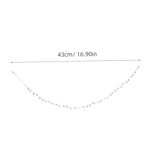 NIYANGLE 2 Stück Boho Choker Halsketten mit Kristallperlen Damen Schmuck Strandparty Sommer Casual Accessoire von NIYANGLE