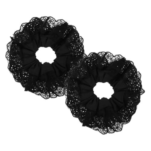 NIYANGLE 2stücke Haargummis Aus Spitze Für Kleinkinder Mädchen Flexible Haargummis Für Dünnes Und Dickes Haar Haarschmuck in Großen Mengen Sanft Zum Haar von NIYANGLE