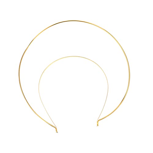NIYANGLE 2 Stück Doppeltes Haarreifen aus Langlebiger Design Leichter Brautschmuck für Hochzeit und Festliche Anlässe Allergikerfreundlich Eleganter Kopfschmuck für Braut und Party von NIYANGLE
