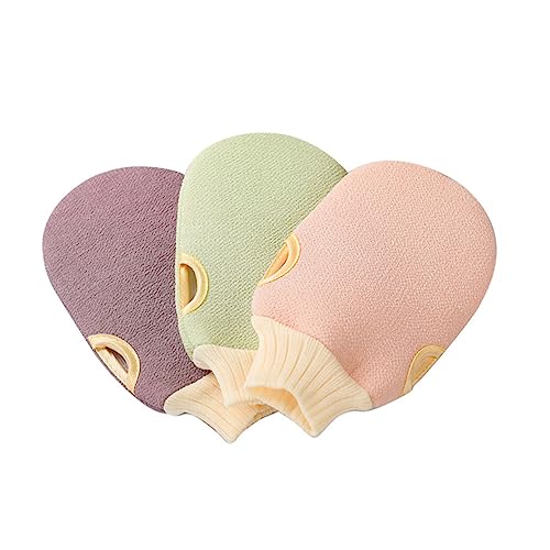 NIYANGLE 2 Stück Duschhandschuhe Peeling handtücher sanfter Peeling-Handschuh Peelinghandschuhe Schrubben von Handschuhen nach Körper Peeling-Handschuh für den Körper Coffee von NIYANGLE