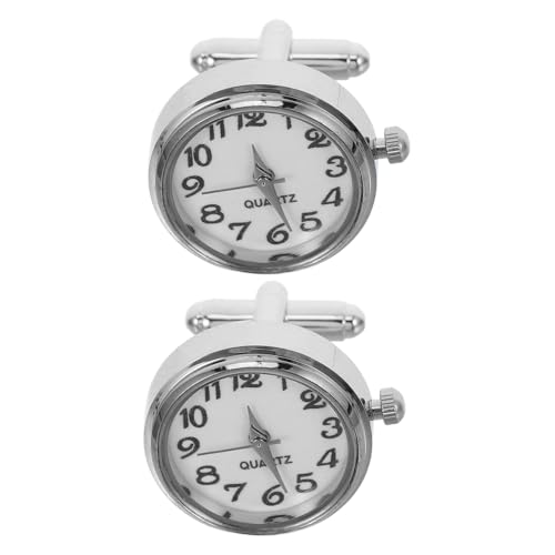 NIYANGLE 2 Stück Edelstahl Manschettenknöpfe Mechanisches Design Kreative Hemdärmel Schmuck Herren Accessoires für Hochzeit Business Geschenk von NIYANGLE