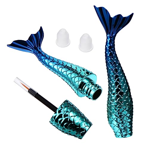 NIYANGLE 2stücke Nachfüllbare Mermaid Eyeliner Tuben Leichte Und Auslaufsichere Behälter Für Flüssige Eyeliner Und Kosmetik Für Einsteiger Und Profis von NIYANGLE
