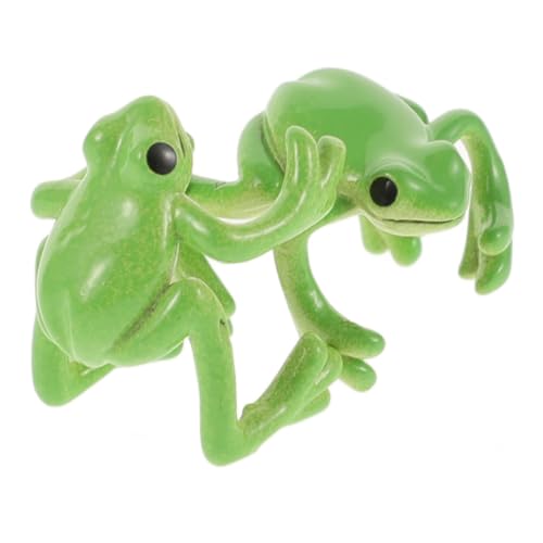 NIYANGLE 2Stücke Süße Frosch Ohrmanschetten für Damen Nicht Durchstechbare Tier Ohrringe Leichtgewichtige Ohrringe Langlebiges Design Kreatives Froschmotiv für Jeden Anlass von NIYANGLE