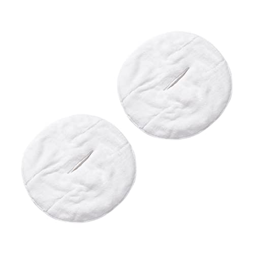 NIYANGLE 2 Stück Gesichtstuch handtücher heißes Therapiehandtuch für das Gesicht Gesichtspflegetücher Gesichts-Schönheitstuch feuchtes Kompressentuch Korallenvlies Weiß von NIYANGLE