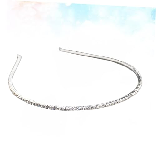 NIYANGLE 2 Stück Glitzer Haarband Damen Haarreifen für Hochzeiten und Partys Funkelnde Haaraccessoires Silber Bräute und Brautjungfern von NIYANGLE