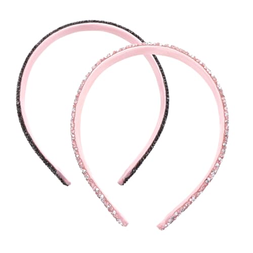NIYANGLE 2stücke Strass Stirnband Breites Haarband Mit Juwelen Kopfband Für Hochzeit Party Alltag Schmuck von NIYANGLE