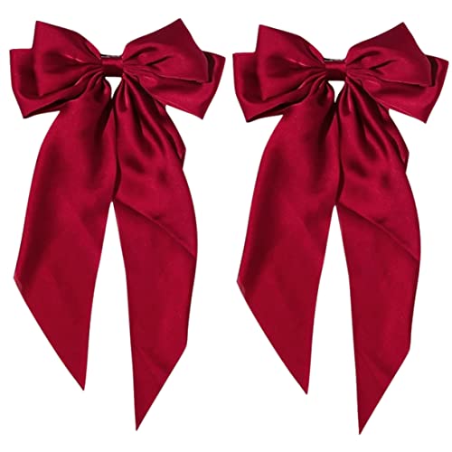 NIYANGLE 2stücke Große Schleifen-haarspangen Für Damen Lange -haarclips Mit Frühlingsmechanismus Haar-accessoire Für Partys Hochzeiten Und Alltag von NIYANGLE