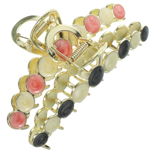 NIYANGLE 2 Stück Großes Haarklammern aus Metall für Damen Haaraccessoires für Dickes und Lockiges Haar Rutschfest und Langlebig für Alltag und Besondere Anlässe von NIYANGLE