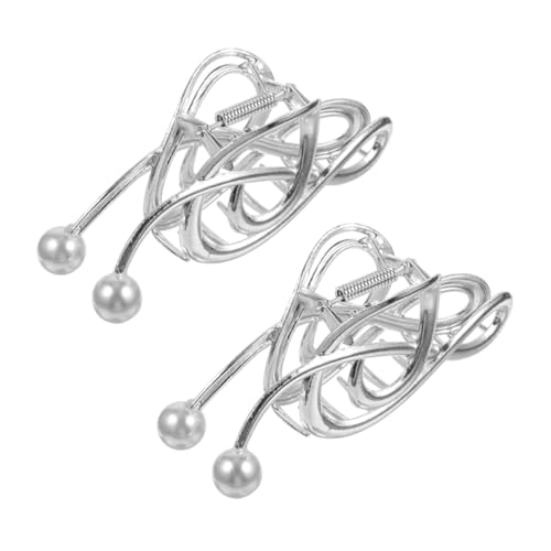 NIYANGLE 2stücke Haarklammer Mit Perlen Und Musiknoten-design Für Frauen Metallmaterial Elegant Und Vielseitig Für Verschiedene Anlässe von NIYANGLE