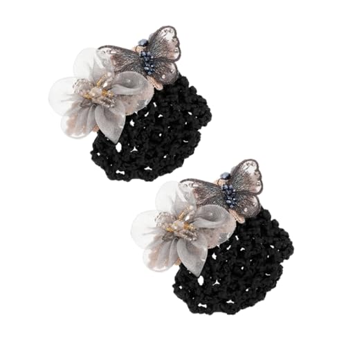 NIYANGLE 2 Stück Haarnetz-kopfbedeckung Haarnetze Für Damenbrötchen Abdeckung Haargummis Für Frauen Topper Snoods Für Frauenhaare Styling Haarbrötchenhalter Juan Garn Black NIYANGLE 2 Stück Haarnetz-kopfbedeckung Haarnetze Für Damenbrötchen Abdeckung Haargummis Für Frauen Topper Snoods Für Frauenhaare Styling Haarbrötchenhalter Juan Garn Black von NIYANGLE