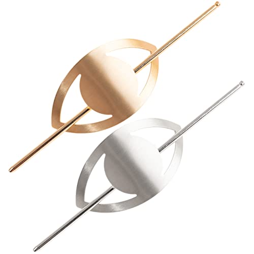 NIYANGLE 2stücke Metall-haarstäbchen Haarnadeln Haarspangen Haarknotenhalter Für Frauen Und Mädchen Strapazierfähig Sicher Und Langlebig von NIYANGLE