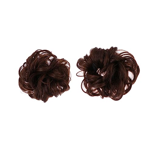 NIYANGLE 2 Stück Haarspenderkopf Blume Modische Farbe Styling Geformtes Haarband Mädchen Clip Pferdeschwanzplatte Kunsthaar Für Frauen Dutts Haar Accessoires Für Frauen von NIYANGLE
